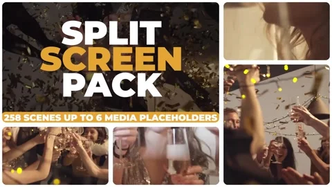 Split Screen Pack Catálogo de After Effects