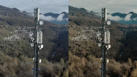 Split screen sample video, of cinema effect filters, video editing Stock Footage 119675780