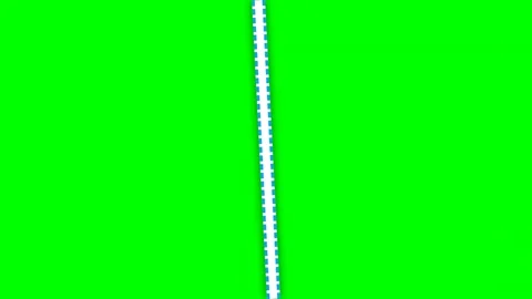 Split screen torn paper divider overlay on green screen Video stock 343495164