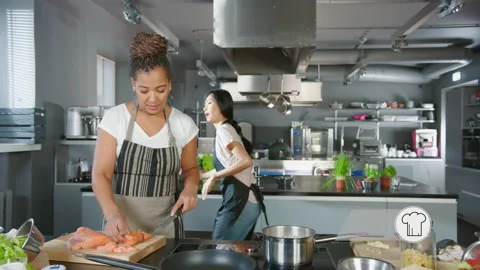 Split Social Media Cooking show 6 Stock-Footage 169481198