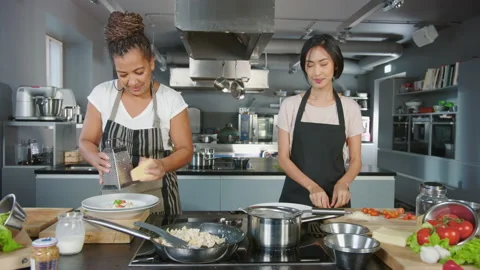 Split Social Media Cooking show 16 Stock Footage 169481773