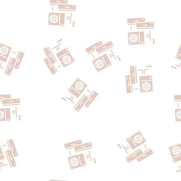 Split system glyph seamless pattern Illustrazione stock