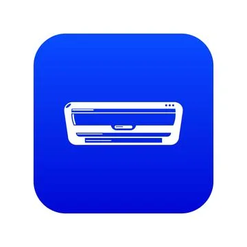 Split system icon blue Stock Illustration