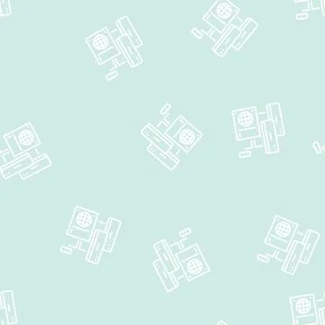 Split system line seamless pattern Illustrazione stock