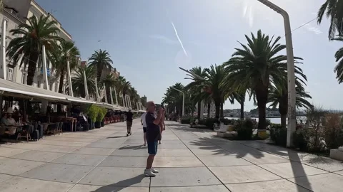 Split waterfront in Croatia Stock Footage 254175269