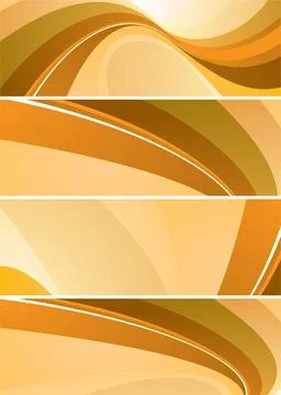 Split wave Orange and brown flowing abstract design that would make ideal ... Stock Photos