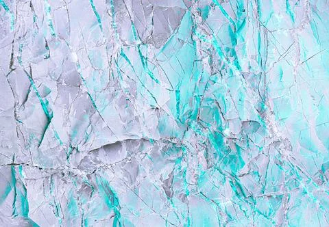 Splits in ice. Cool background. Ice cracks. Rock texture. Ice texture. Rough  Foto stock