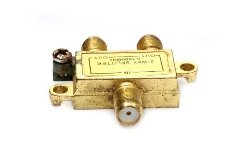 Splitter for television cable Stock Photos