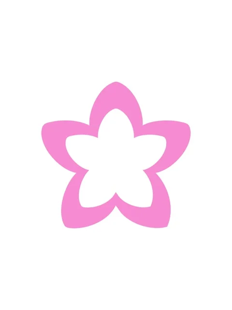 Splitting effect animation of acultural tradition japanese single flower desi Stock Footage 324427278