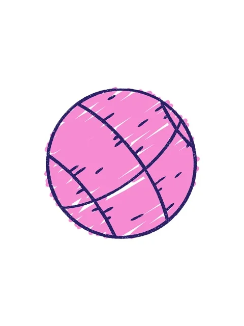 Splitting effect animation of BasketBall Chalked Drawing Stock Footage 324253182