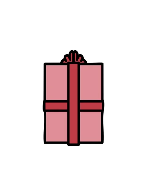 Splitting effect animation of carefully wrapped japanese omiyage gift Stock Footage 324151065