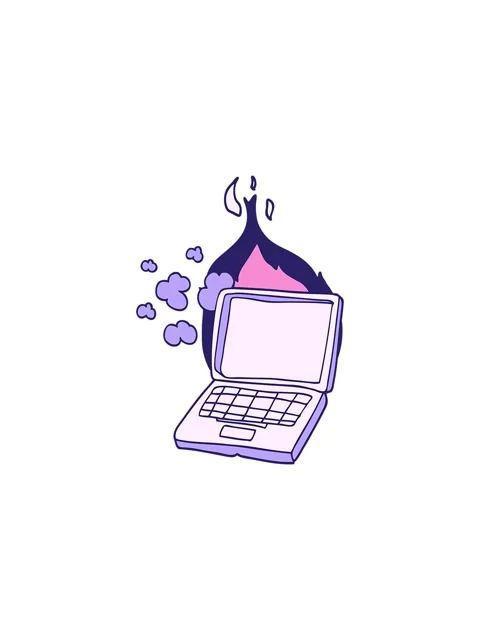 Splitting effect animation of cartoon broken laptop computer Stock Footage 324335393