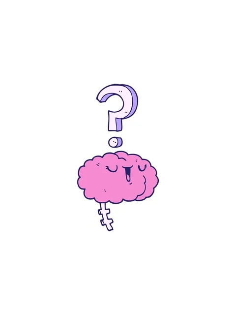 Splitting effect animation of cartoon curious brain 動画素材 324283924