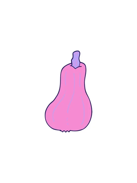 Splitting effect animation of cartoon drawing of a squash Stock Footage 324176135