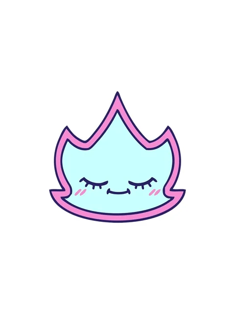 Splitting effect animation of cartoon of a fire Stock Footage 324396720