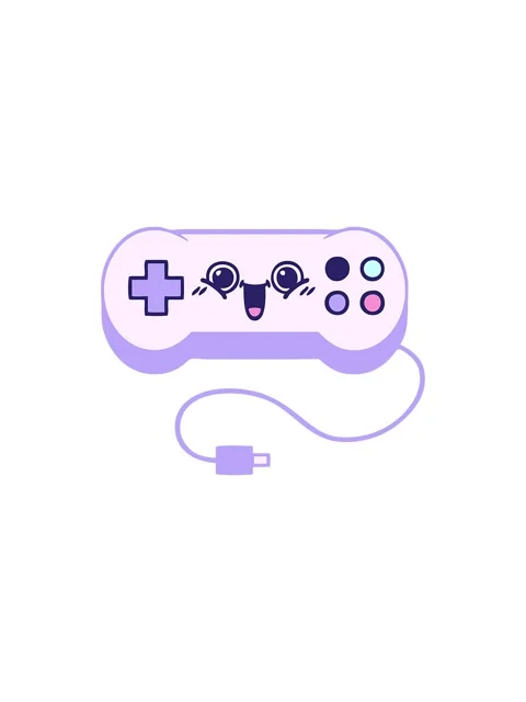 Splitting effect animation of cartoon of a game controller Stock Footage 324240698