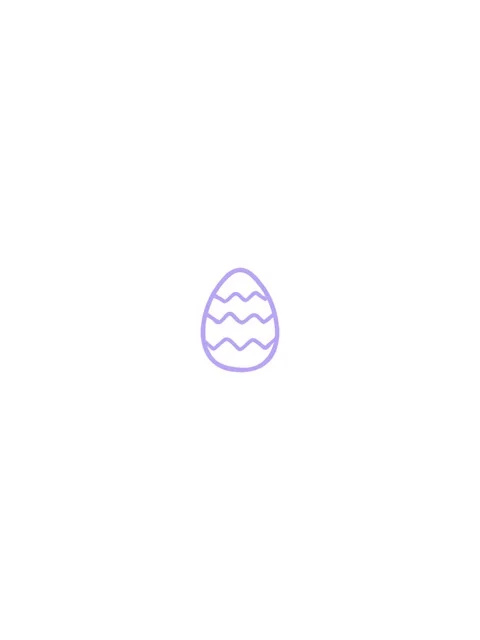 Splitting effect animation of cartoon painted easter egg icon Stock Footage 323596047