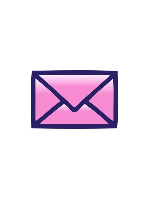 Splitting effect animation of  cartoon of a paper envelope Stock Footage 324465612
