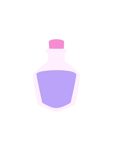 Splitting effect animation of cartoon potion bottle Vídeo Stock 324443315