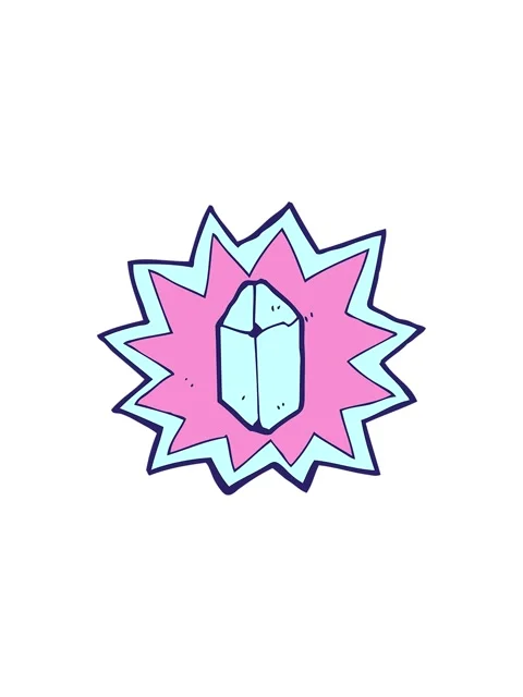 Splitting effect animation of cartoon ruby Stock Footage 324275635