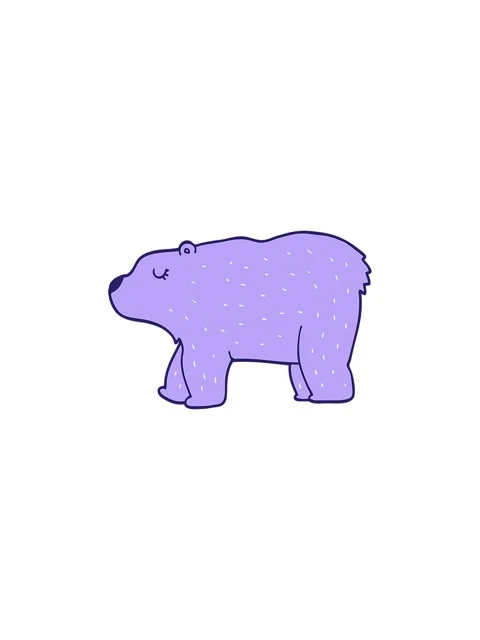 Splitting effect animation of cartoon teddy bear Stock Footage 324411737