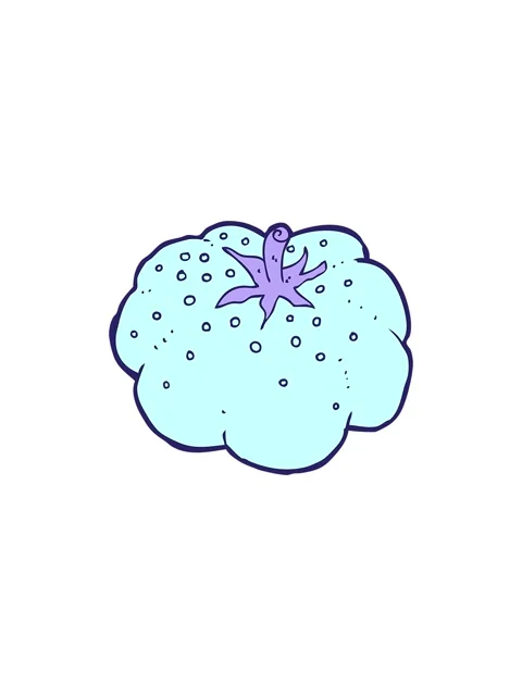 Splitting effect animation of cartoon tomato illustration Stock Footage 324486559