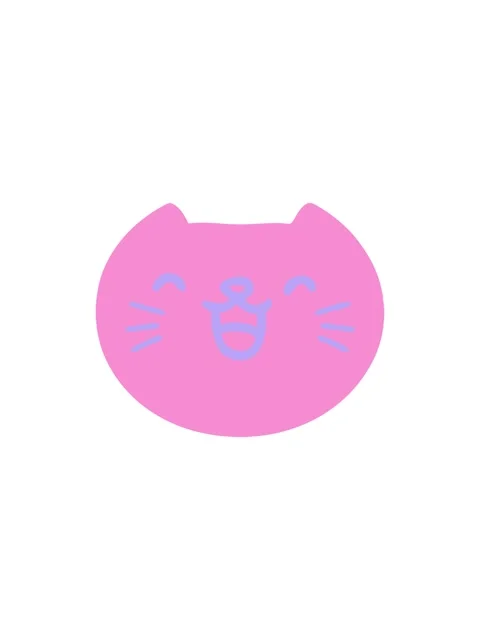 Splitting effect animation of cat face Stock Footage 324295405