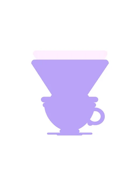 Splitting effect animation of coffee cup with drip filter Stock Footage 323601914