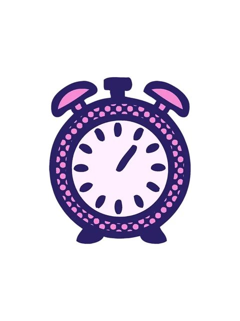 Splitting effect animation of comic book style cartoon of a alarm clock Video stock 324164056