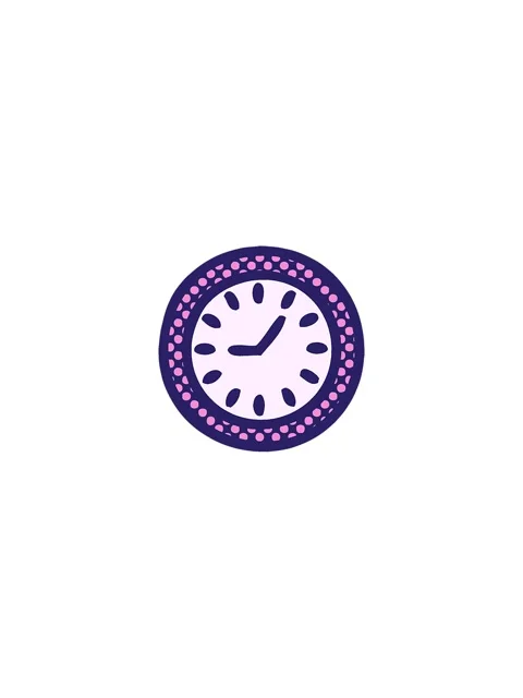 Splitting effect animation of comic book style cartoon of a wall clock Video stock 324184682