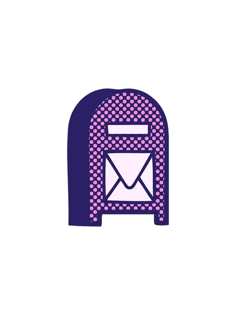 Splitting effect animation of comic book style cartoon of a mail box Stock Footage 324485128