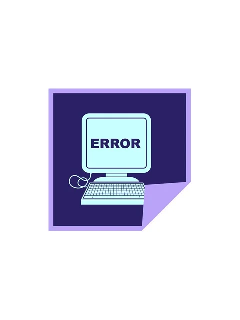 Splitting effect animation of computer error vector illustration square pee.. Stock Footage 324463607
