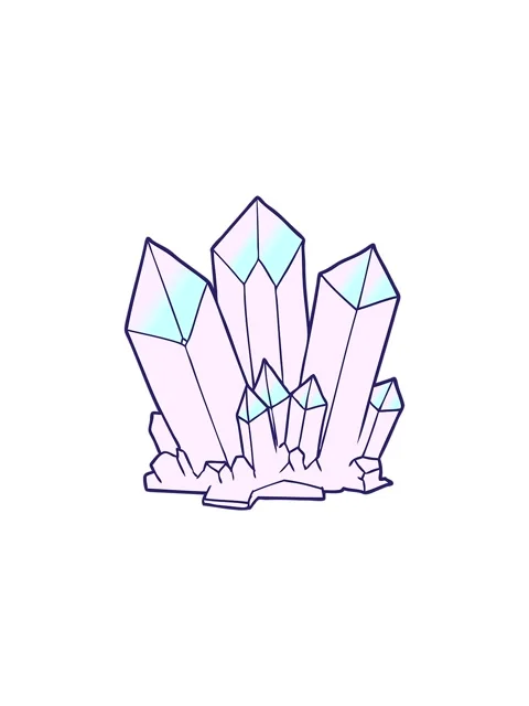 Splitting effect animation of crystals cartoon Stock Footage 324429790