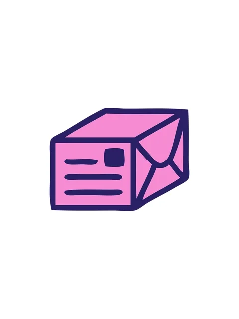 Splitting effect animation of cute cartoon of a paper parcel Video stock 323596668