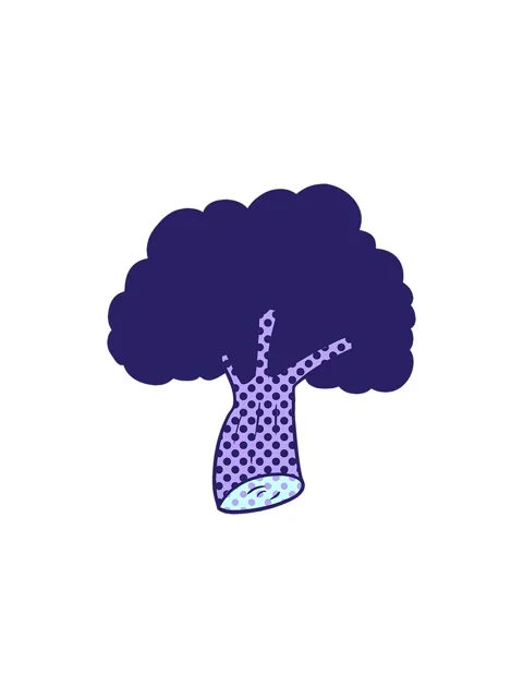 Splitting effect animation of cute cartoon broccoli Stock Footage 324361121