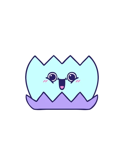 Splitting effect animation of cute cartoon of water lily Stock Footage 324456360