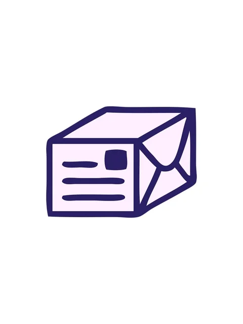 Splitting effect animation of cute paper parcel Stock Footage 324079731