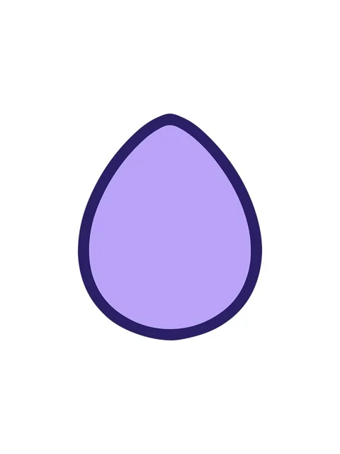 Splitting effect animation of a cute pretty easter egg Stock Footage 324147135