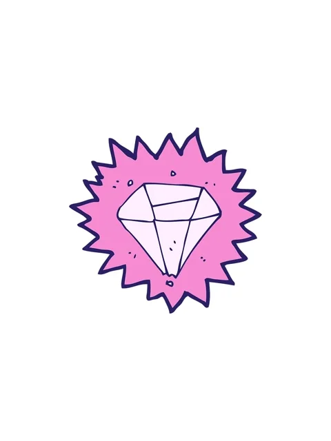 Splitting effect animation of diamond design Stock Footage 324244477