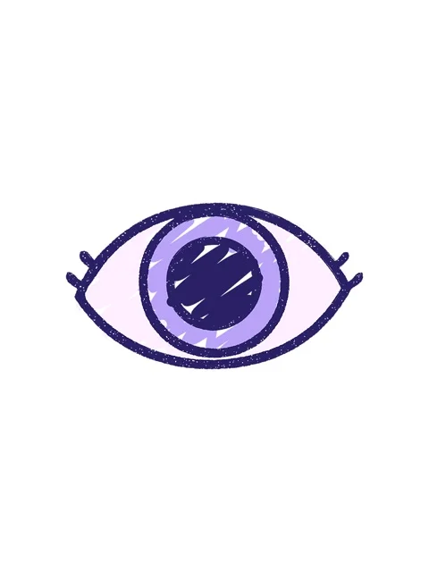 Splitting effect animation of Eye Symbol Chalk Drawing Stock Footage 324104380