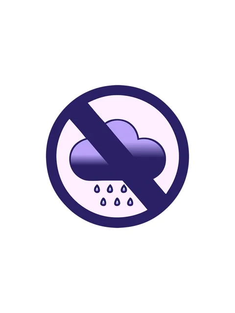 Splitting effect animation of gradient shaded cartoon of a storm rain cloud.. Stock Footage 324141222