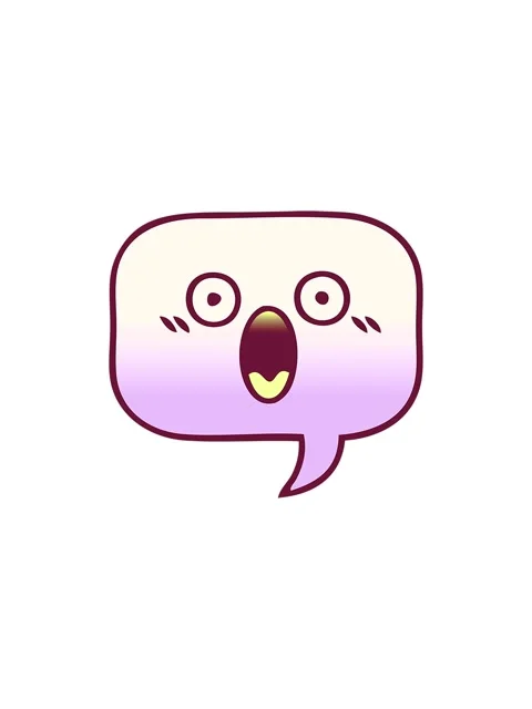 Splitting effect animation of gradient shaded cartoon of a speech bubble in.. Stock Footage 324482231