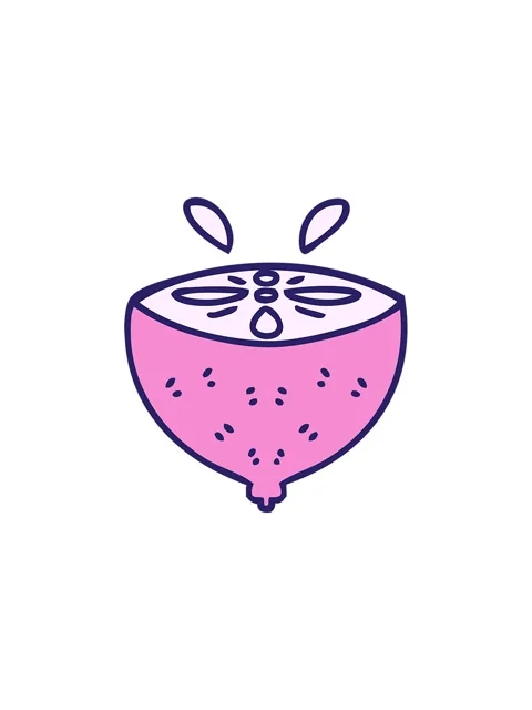 Splitting effect animation of hand drawn quirky cartoon lemon Stock Footage 324081612