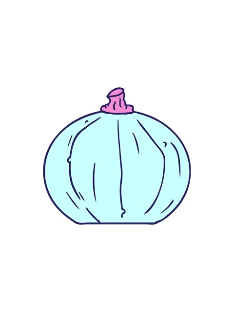 Splitting effect animation of hand drawn cartoon doodle of a pumpkin Stock Footage 324391220
