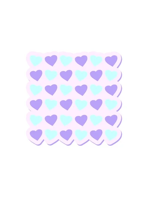 Splitting effect animation of hearts repeat pattern sticker Stock Footage 324482054