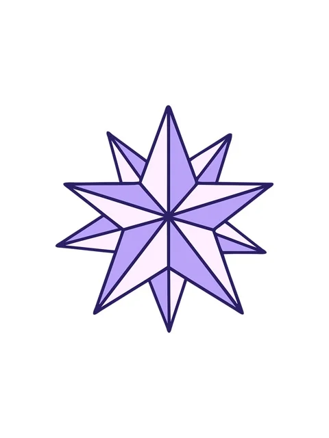 Splitting effect animation of iconic retro tattoo style image of a star Stock Footage 323601348