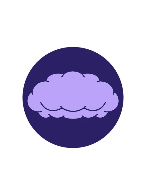 Splitting effect animation of image of a grey cloud Stock Footage 324487855