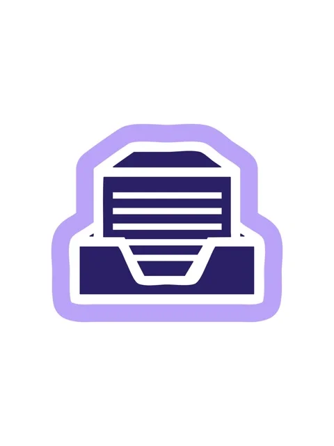 Splitting effect animation of office paper stack icon symbol Stock Footage 324070329