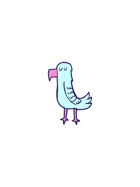 Splitting effect animation of parrot cartoon element Stock Footage 324181172