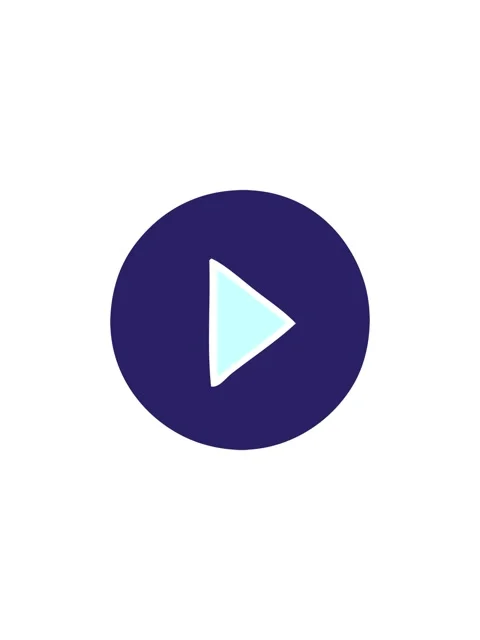 Splitting effect animation of play icon Stock Footage 324486109